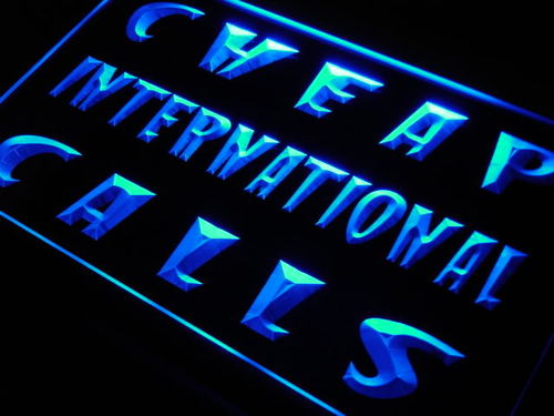 Cheap International Calls Phone Neon Light Sign